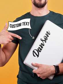 1pc Customized Vinyl Sticker, Personalized Sticker, Waterproof Vinyl Decal, Customizable Text Sticker, Suitable For Car Window, Mailbox, Boat, Motorcycle, Helmet, Laptop, Can Customize Any Text, Name, Letter, Car Door Banner, Car Windshield Letter Pattern, Gift For Him/Her, Back To School Fashion - Black - View 6