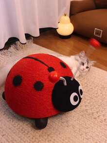 لوح خدش القطط، لعبة قطط على شكل سلحفاة، خدادة من الحبال الصيصالية المتينة، مقاوم للخدش، بدون فوضى، مناسب للقطط الصغيرة