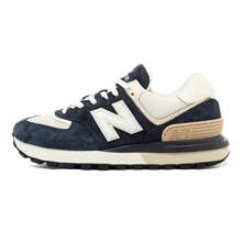 New Balance NB 574LG 系列复古跑鞋，休闲运动鞋，男女通用 - 藏蓝色 - 查看 9