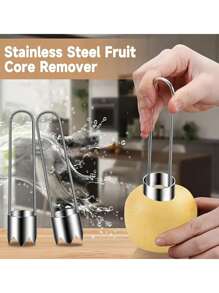 1 Stück - 4 Stück Edelstahl Obst- und Gemüsekernentferner, Paprikakernentferner, Apfel, Birne, Tomate, Paprika Kern Entfernungswerkzeug für die Küche - langanhaltend und einfach zu verwenden