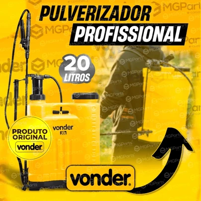 Pulverizador Agrícola Manual Bomba Costal Vonder Profissional 20 Litros Alça Para Veneno Original