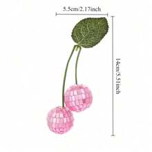 Cherry Disco Ball Decor, Double Mirror Ball Cherry Decor For DJ Club Stage Bar Party Wedding Holiday Decoration Home Decor