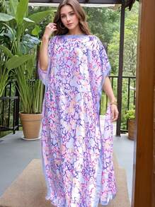 1 套女士春夏斑马印花雪纺沙滩罩衫、泳衣披肩、缎面和服长袍 + 头巾，适合旅行和日常使用