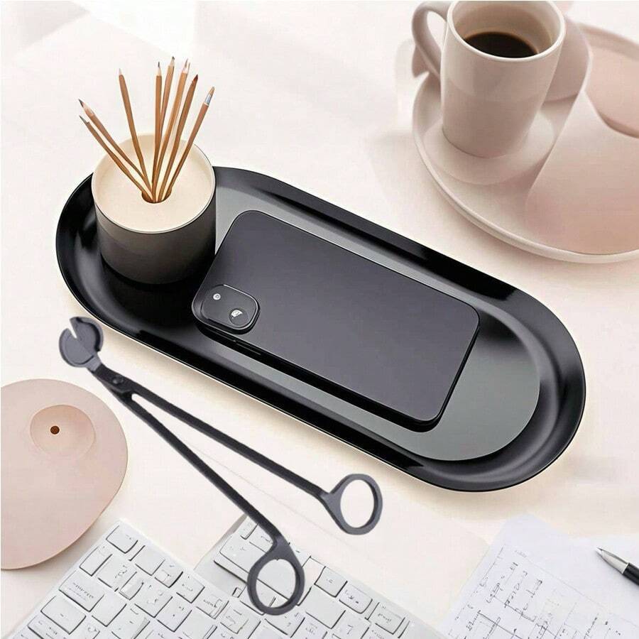 1 件黑色蜡烛灯芯修剪器或 1 套黑色修剪器和灯芯浸入器抛光不锈钢灯芯剪切割器剪刀灯芯剪灯芯剪切割器灯芯剪刀适用于蜡烛爱好者