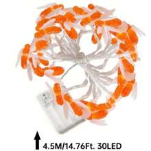 1pack 10/20/30/40 LED Little Bee String Lights Fairy Atmosphere Indoor Wall Decorative Lamp Battery Powered Suitable For Home Garden Living Room Bedroom Wedding Birthday Holiday Party Tree Decoration(Warm White)