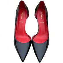 Women Loafers Shoes - 裸色側空9cm[紅底紅內] - 查看 6