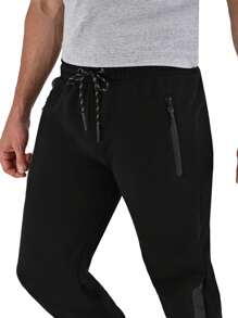 Men Sweatpants - Black - View 2