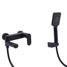 YUNRUX Bathtub Faucet Faucet Bath Faucet Shower Set With Hand Shower Bathroom Faucet - Black - View 5