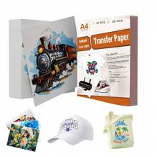 20 - Sheet Pack Of A4 Inkjet Transfer Paper - Unleash Your Creativity On Fabrics - White - View 1