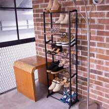 Simple Household Shoe Rack, Detachable 10-Layer Wave Shoe Rack, Rental Dormitory Storage Rack - White - View 2