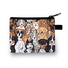 Petite Wallet Coin Purse Key Holder Pocket Wallet Cat/Dog/Mushroom/Butterfly/Daisy Design Suitable For Supermarket Shopping Storing Small Accessories Coins Keys Cards For Women Wallet Mini Wallet Purse Wallet Coin Wallet