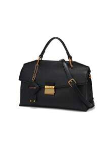 New Vintage Blue Snake Print Tote Bag, Fashionable Luxurious Exquisite Women's Handbag, Lightweight Large Capacity Shoulder Crossbody Bag