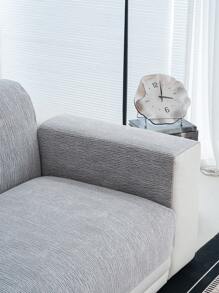 1 件现代简约雪尼尔防刮沙发垫套，适合所有季节，客厅日常使用 - 淺灰色 - 查看 3