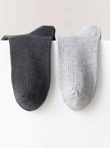 5 pares de meias de tênis masculinas de Lycra de alta elasticidade, respiráveis e resistentes a odores, de mistura aleatória, até a panturrilha, adequadas para uso diário, outono