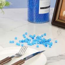 10,000pcs Blue Water Drop Beads For Vase, Hydrogel Pearls, Floating Orbs For Centerpiece Vase, Gel Pearls For Flower Cups, Gel Balls, Water Beads, Plant Gel Water Beads, Water Droplets