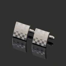 1 Pair Fashionable Personalized Casual Minimalist Geometric Stainless Steel Cufflinks,Suitable For Groom And Groomsmen Suit Shirt Wear, Gifts For Father's Day And Wedding Season - Multicolor - View 5