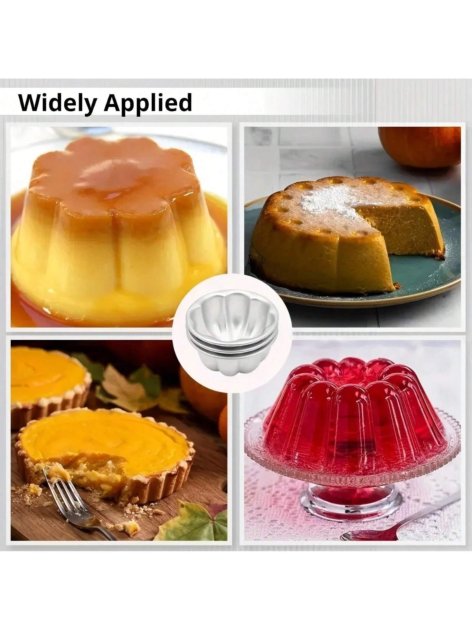 2 قطعة/5 قطع/10 قطع، قالب كيك، قالب كأس البودينغ ا...