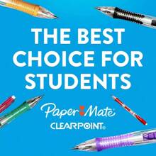 Paper Mate Clear Point 3pk # 2 Mechanical Pencils With Eraser & Refill 0.7mm Assorted Colors: Papermate Led Pencils