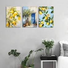 1pc/3PCS Wall Arts Posters Botanical Decorative Art Classic Modern Fruit Canvas Wall Art Set, Frameless Vertical Posters, Suitable For Home Offices, Bedrooms, Bathrooms, Kitchens, Classrooms - Indoor Landscape Themed Art Prints, Office Art Fruit Pattern Decorative Art Decoration, Wall Art Decoration Frameless/ With A Frame Coastal Decor Coastal Decor Beach Decor ,Wall Art With Frame