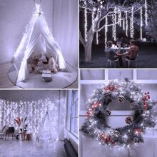 Solar Powered Fireworks Lights, 100/200 LED Copper Wire Lights, 8 Modes, Suitable For Yard, Garden, Camping Decoration, Applicable For Holiday, Party Decoration (Multi-Color)