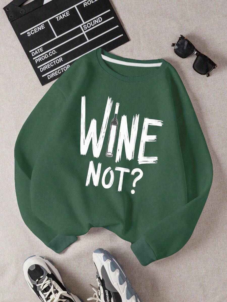 WINE NOT Women's Fashion Sweatshirts