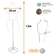 Silver Silhouette Wire Display With Woman Base - Silver - View 2