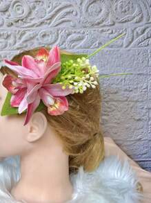 超大波西米亚风格树脂发夹，复古多色发饰，女士发夹发夹，适合正式场合、婚礼、母亲节、海滩度假、户外派对、周年纪念和生日礼物，发夹发夹爪夹发夹，学校用品，大学 - 彩色 - 查看 15