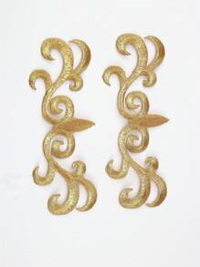 2 件刺绣孔雀羽毛补丁，自粘服装装饰配件，适用于衣服、礼服、包包、帽子 - 款式4 - 查看 10