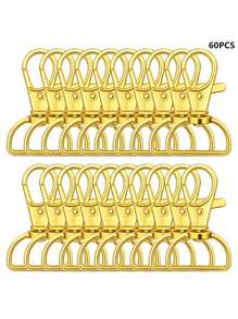 5/10/20/30/45/60 Pcs Rotating Buckle Keychain Clips, D-Ring Clips, Hangnailer Accessories For Keychain Making, Lanyard Making, Wallet DIY Craft - Keychain - View 32