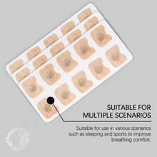 1Set Magnetic Anti Snore Nose Clip Rightly Breathe Nasal Pastes With Nose Clip For Nasal Congestion Relief