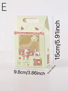 1set/8pcs,Portable Candy Box With Window, Cute Cookies, Colorful Boxes Of Snowflake Pastries, Candy Boxes, Suitable For Parties - Multicolor - View 13