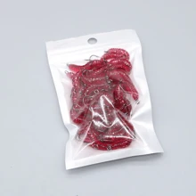 60pcs Durable Premium Rubber Worm Lures - Set For Trout, Bass And Freshwater Fish With Hooks And Worms - Multicolor - View 8