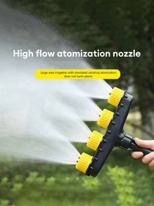 1PC Multi Nozzle Adjustable High Flow Spray Head, Used For Home Garden, Agricultural Use, PP Material Horticultural Sprinkler, Used For Flowers, Farm, Lawn, Vegetable Irrigation, Outdoor Garden, Etc