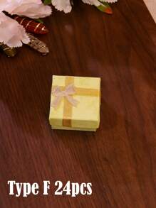 12/6/10/12/24/48pcs 4X4cm/1.57X1.57inch Valentine's Day Elegant Jewelry Gift Box With Compartments For Necklaces Small Pocket Gifts Earrings And Rings Birthdays Anniversaries Mother's Day Gift Box Jewelry Small Business Supplies Jewelry Packaging Box Perfect For Gifting And Storage - Multicolor - View 28