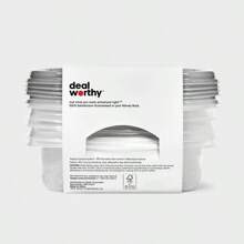 Small Square Food Storage Containers - 25 Fl Oz/5ct - - 1 - 查看 3