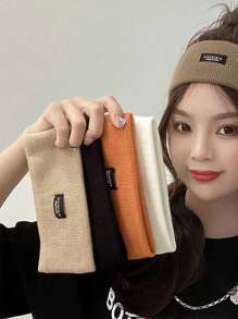 1-2-4 Pcs/Set Sports Wide Headbands, Made Of Knitted Material, Moisture Wicking, Suitable For Running, Facial Cleansing, Hair Accessories Turban Headband Sweatband Fall Winter Hair Band For Vacation Outfits Woman Elegant Scarf