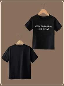 Customized Text, Name, Birthday Wishes, Phrase Printed T-Shirts For Boy, Girl, And Youth, Ideal For Team Uniforms, Outdoor Wear, Birthday Gifts, Party Favors, Spring And Summer Season