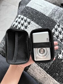 Portable Digital Camera Case(Box Only), Compact Design, Waterproof Material, Perfect For Outdoor Photography Enthusiasts And Travelers, Charger Bag, Office Essential Digital Bag, Cable Camera Bag, Electronic Data Cable Organizer, Storage Power Bank Cover, Wallet Travel Camera Bag, Waterproof Lightweight Large Capacity Portable Accessory 2026 New Year,Valentine's Day Gift For Men And Women - Black - View 6