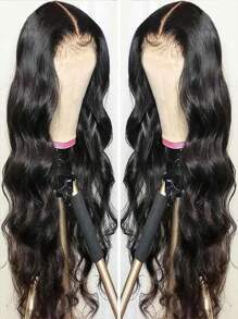 bling hair Glueless Human Hair Wigs, Pre Plucked, 180% Density, Human Hair Wigs, Glueless Wear And Go 9x6, 6x4, 5x5 Closure Wigs, Pre Cut, Body Wave 13x4 13x6 Lace Front Human Hair Wigs - SNatural - 查看 2