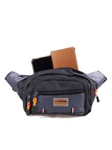Pochete Motoqueiro De Nylon Com 4 Bolsos E Cinto Ajustável