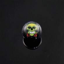 D&D Skull Rotating Resin Dice Set, D&D 7pcs Resin Role Playing Game Dice Set With Sharp Edges, Suitable For Board Games, Dice Games Gift - Green - View 5