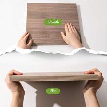 Robotime 6Pcs 3mm Plywood For Laser Cutting, 1/8 Plywood Crafting Wood 12"X12", Engraving And DIY Projects, Thin Wood Boards For Wood Project And Engraving - 核桃 - 查看 3