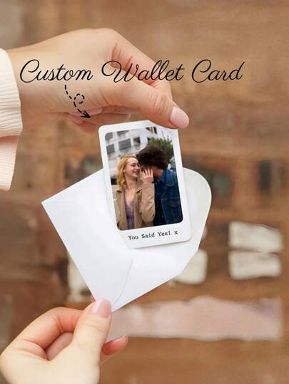 1/2/5/10 st. personliga PVC-kortplånböcker med fotomeddelande, anpassade PVC-kortplånböcker med fotomeddelande, anpassade minneskort, en meningsfull och oförglömlig present till din älskade, jubileumspresent, unik och uppriktig design, modern och hållbar, perfekt val för pojkvän, make eller partner, lämplig för jubileum, alla hjärtans dag, födelsedag, nyår, Thanksgiving eller andra speciella tillfällen