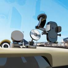 用于导航的车载手机支架，适用于 IOS 和 Android 设备 - 支持通风口、挡风玻璃、仪表板、桌面、磁性支架