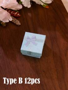 12/6/10/12/24/48pcs 4X4cm/1.57X1.57inch Valentine's Day Elegant Jewelry Gift Box With Compartments For Necklaces Small Pocket Gifts Earrings And Rings Birthdays Anniversaries Mother's Day Gift Box Jewelry Small Business Supplies Jewelry Packaging Box Perfect For Gifting And Storage - Multicolor - View 31