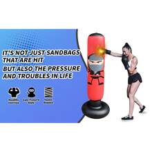 Adult Sanda Vertical Sandbag Taekwondo Tumbler Household Boxing Sandbag Exercise Muay Thai Equipment - Multicolor - View 6