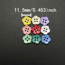 30pcs Cute Cartoon Colorful Plastic Sunflower Buttons, Adorable For Children's Clothing, DIY Crafts, Scrapbooking, Kids' Art Projects
