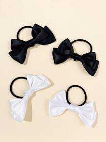 2pcs Elegant Bow Hair Bands, Suitable For Everyday Wear