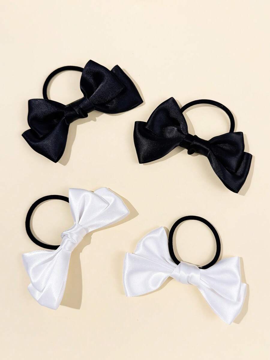 2pcs Elegant Bow Hair Bands, Suitable For Everyday Wear