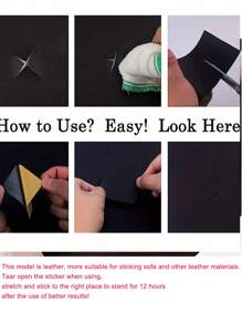 1/2PCS Leather Repair Patch, Leather Tape 20*54 Inch, Self-Adhesive Leather Repair Patch For Sofas, Couch, Furniture, Driver Seat, Car Boat Seats Couch Chairs Shoes Handbags Jackets First Aid Patch Fix Tear Kit, Vinyl Chairs - Khaki - View 9